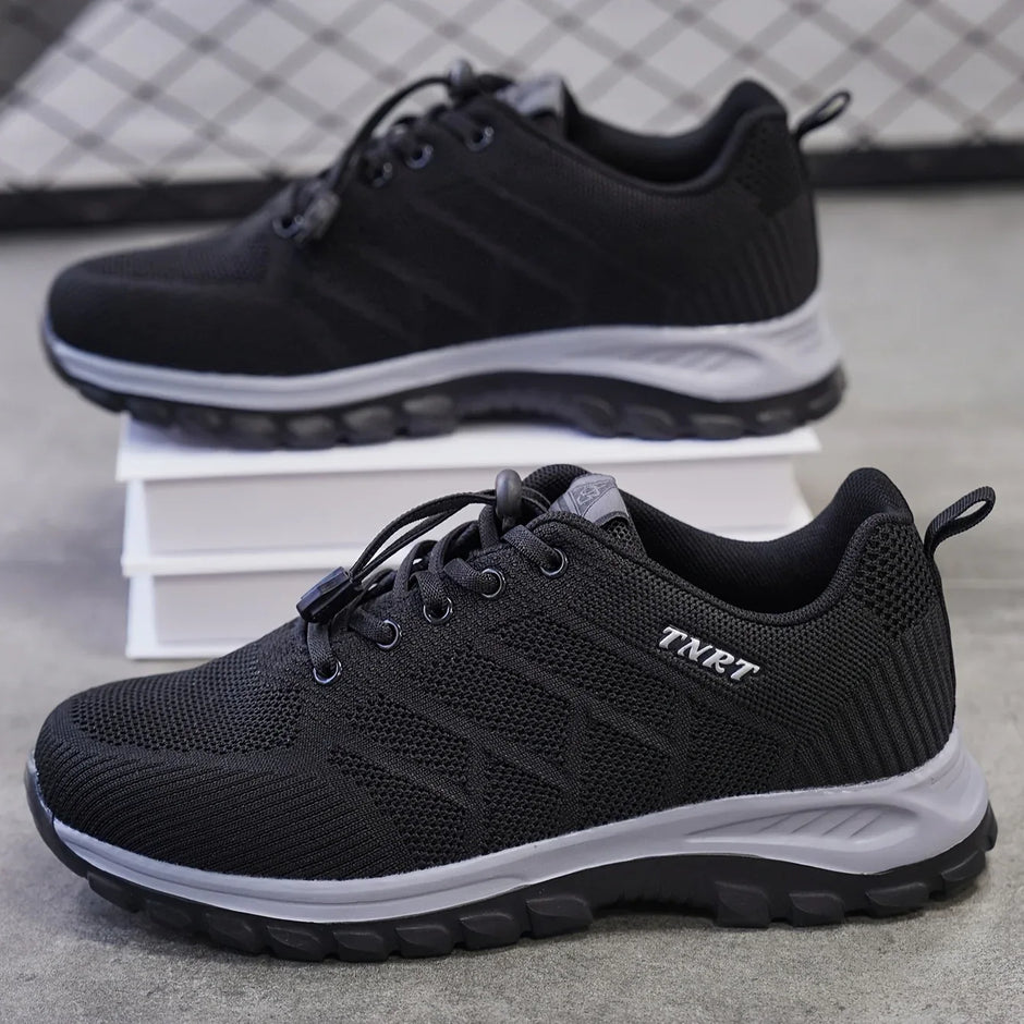 Men's Breathable Lightweight Sneakers - Sporty Casual Shoes with Soft Sole
