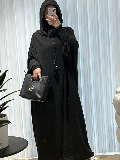 Plus Size Ice-Fiber Hijab Khimar – Faltenfrei, Leicht & Locker | Kapuzen‑Kopftuch für Damen | Frühling Sommer Herbst - FUXLShop