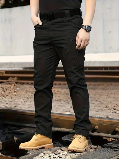 Herren Cargo Hose mit Multitaschen - Tactical Outdoor Arbeitshose - Ganzjahres Polyester - FUXLShop