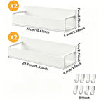 Weißes magnetisches gewürzregal 4er-set mit 8 haken aus kunststoff für geeigneten metallflächen online bestellen