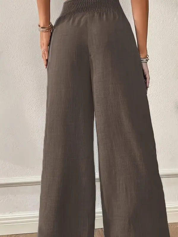 Damenmode - Damenmode – Elegante Damen-Schlaghose Wide Leg – Einfarbig, Ganzjährig | FUXLShop