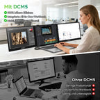 Schwarzes blackview dcm5 14-zoll dcm5 14-zoll laptopbildschirm mit usb-c triple-monitor setup für produktivität