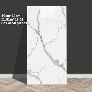 3D Wandpaneele Marmor-Optik selbstklebend 60x30 cm – Schaumstoff, für Bad, Küche & Wohnzimmer - FUXLShop