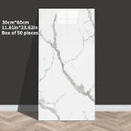 3D Wandpaneele Marmor-Optik selbstklebend 60x30 cm – Schaumstoff, für Bad, Küche & Wohnzimmer - FUXLShop