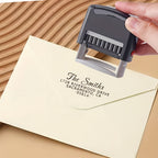 Personalisierter Adressstempel – Für Hochzeit, Büro & Umzug | Mehrere Schriftarten