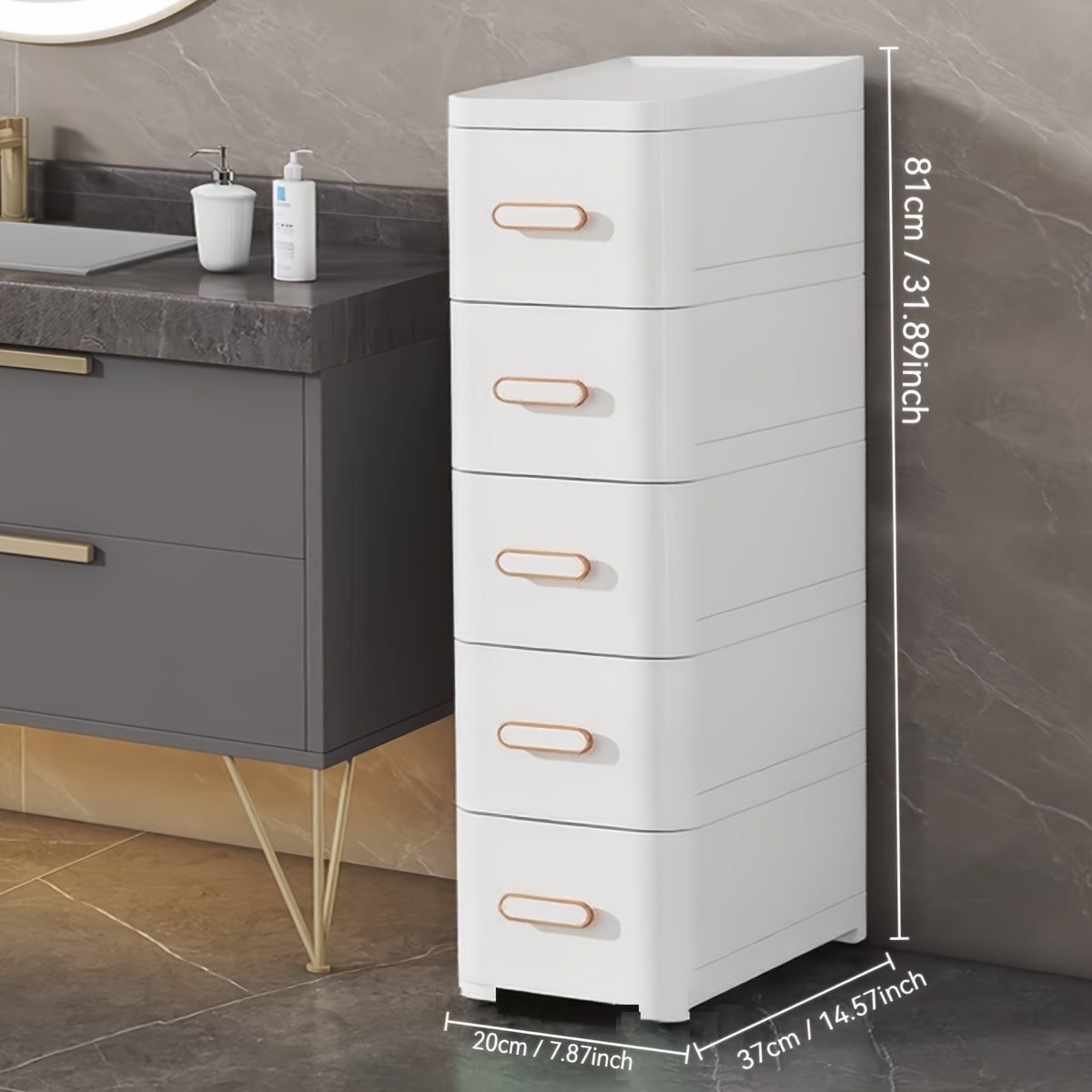 5-stufiges Regal im Industrie-Stil mit 6 transparenten Kunststoffschubladen, ideal für vielseitige Aufbewahrung in Wohn- und Arbeitsräumen