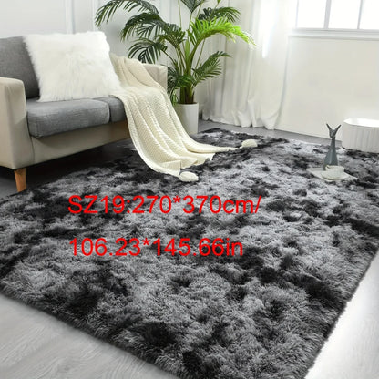 Plüsch Teppich Tie-Dye – Weiche rutschfeste Bettvorleger für Wohnzimmer & Schlafzimmer - FUXLShop