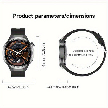 GPS Smartwatch Herren 1.53" HD Display 100+ Sportmodi NFC Bluetooth