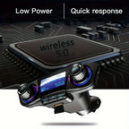 Auto FM Transmitter Bluetooth mit USB Ladegerät - Freisprecheinrichtung & MP3 Player für KFZ - FUXLShop