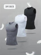 3er-Set Herren Tank Tops Funktionsshirt atmungsaktiv schnelltrocknend – Sport & Alltag