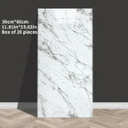 3D Wandpaneele Marmor-Optik selbstklebend 60x30 cm – Schaumstoff, für Bad, Küche & Wohnzimmer - FUXLShop
