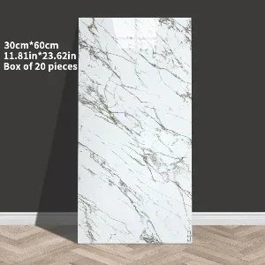 3D Wandpaneele Marmor-Optik selbstklebend 60x30 cm – Schaumstoff, für Bad, Küche & Wohnzimmer - FUXLShop
