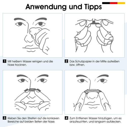 Anti-Schnarch Nasenstreifen 50 Stück – Besseres Atmen beim Sport & Schlafen