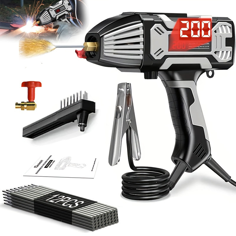 200A Tragbares ARC Hand-Schweißgerät mit LCD-Digitalanzeige, IGBT-Inverter, ideal für Heimprojekte