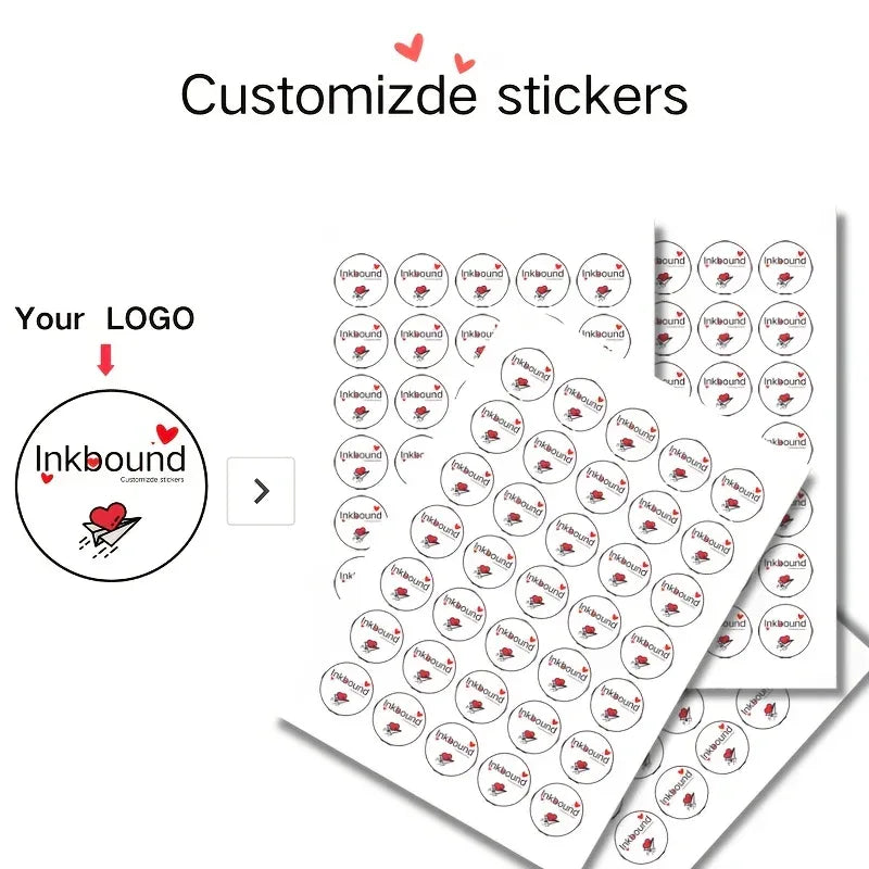 Anpassbare PVC-Sticker Set (140/210/350 Stück) – 3,5cm Hochwertige Aufkleber für Party, Geschenke & Business - FUXLShop