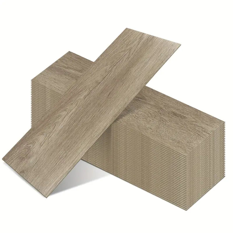 Stapel selbstklebender vinyl-dielen in holzoptik aus wasserfestem pvc bodenfliesen 15,24 x 45,72 cm online bestellen