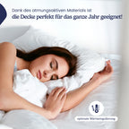 Ganzjahres-Bettdecke Steppdecke – Allergikergeeignet, waschbar 60°C, 135–240 cm