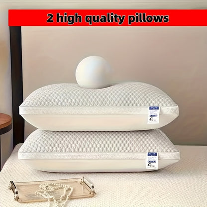 2er-Set atmungsaktive Nackenkissen mit Massageform und Reißverschluss für besseren Schlaf