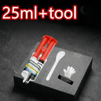 Metall-epoxid reparaturpaste 25ml in rot und weiß mit passendem werkzeug zum lecks dichten an rohren und kfz
