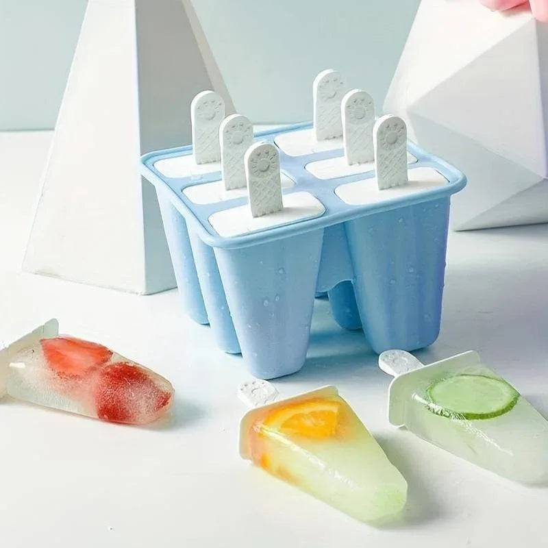 Silikon Eisform 12er Set – Mit Stäbchen, Trichter & Reinigungsbürste