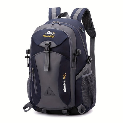 40L Outdoor-Rucksack Schwarz – Wandern, Reisen, Camping, Schule