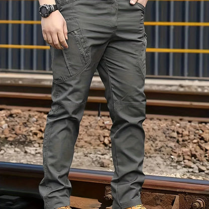 Herren Cargo Hose mit Multitaschen - Tactical Outdoor Arbeitshose - Ganzjahres Polyester - FUXLShop