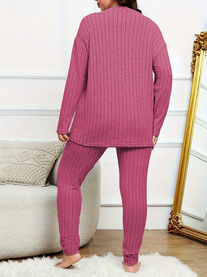 2 Piece Pajamas Set für Damen in Plus Size