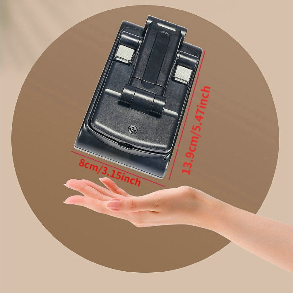 Stereo Wireless Lautsprecher mit Handyhalter – HD Surround Sound, Tastensteuerung, USB, ≤36V, wiederaufladbarer Polymer‑Akku – Geschenk für Männer & Frauen