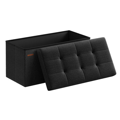 SONGMICS Sitzbank mit Stauraum faltbar 76x38x38 cm – bis 300 kg - FUXLShop