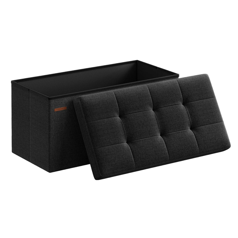 SONGMICS Sitzbank mit Stauraum faltbar 76x38x38 cm – bis 300 kg - FUXLShop