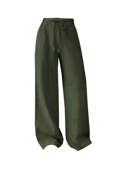 2er - Set Damen Elegante Weite Stoffhosen mit Taschen – Gerade Beinform, Einfarbig, Bequem für Frühling/Sommer/Herbst, Casual & Business Look - FUXL - Shopify