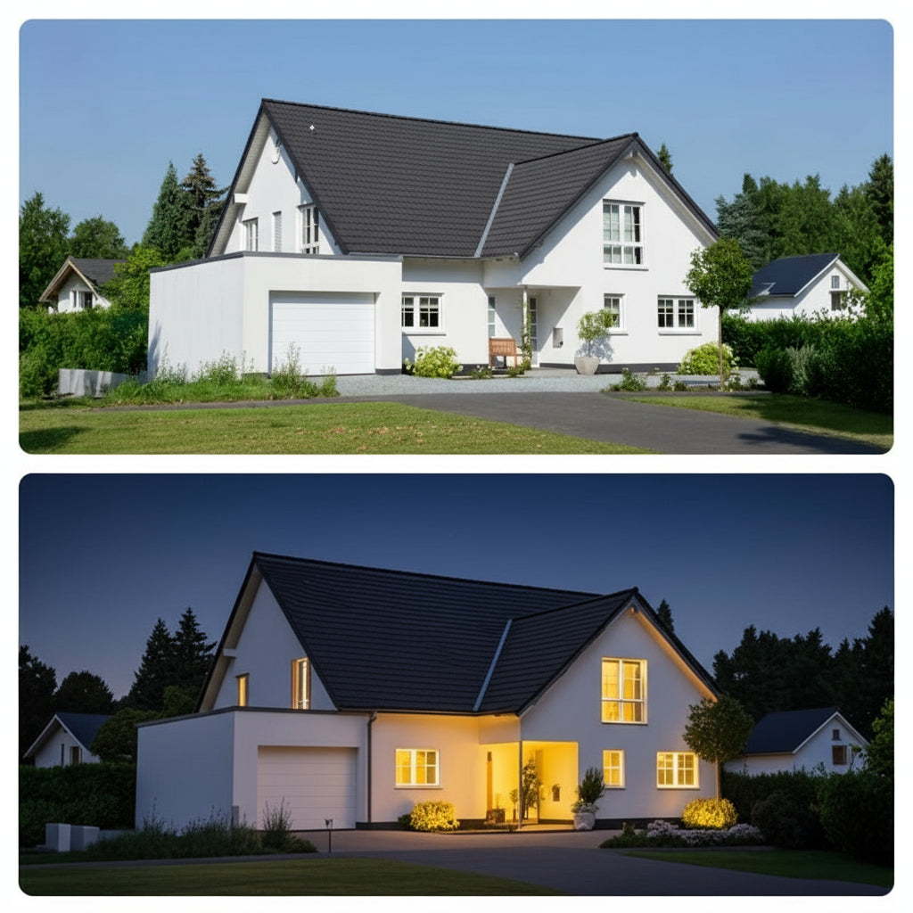 Kabellose Solar-Outdoor-Kamera mit Flutlicht, Farb-Nachtsicht, 2-Wege-Audio, Bewegungsalarm, Alexa-kompatibel, Cloud-Speicher – ANRAN WLAN-Kamera - FUXLShop