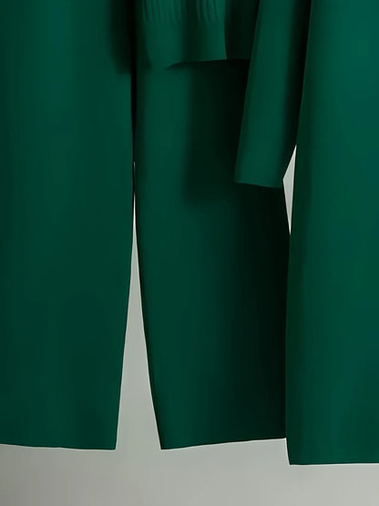 Damen 3-teiliges Strickset - Pullover, Cardigan & Hose - Casual Loungewear - FUXLShop