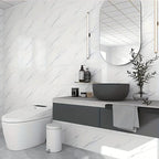 52x Marmor-Design PVC Wandsticker – Wasserfest & Abnehmbar für Bad, Küche & Wohnzimmer - FUXLShop