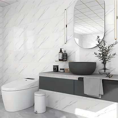Produktbild von 52x Marmor-Design PVC Wandsticker – Wasserfest & abnehmbar für Bad, Küche, Wohnzimmer, Schlafzimmer – Renovierung & Dekoration – hochwertig verarbeitet für tägliche Anwendung