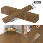 36 tlg selbstklebende vinyl-bodenplatten braun holzoptik pvc 5,03 m² wasserfest rutschfest 1,2 mm online bestellen geschenkideen