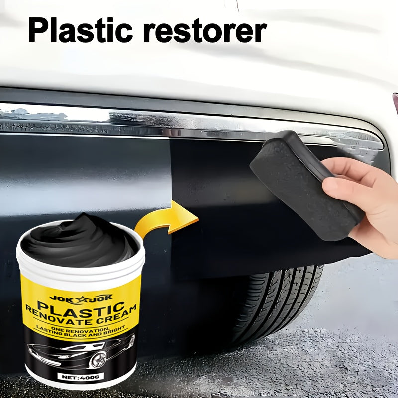 Auto Kunststoffpflege Politurwachs 400g – Armaturenbrett, Reifen & Stoßstange