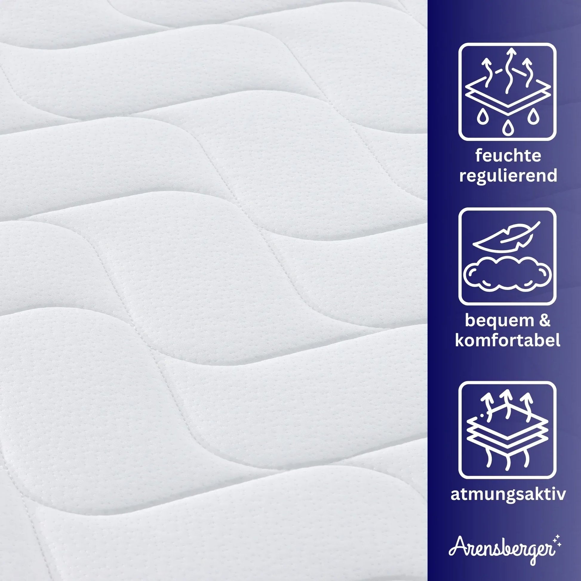 Federkernmatratze 19cm H2/H3 Mittelfest 7-Zonen Taschenfederkern mit Schaumauflage - FUXLShop