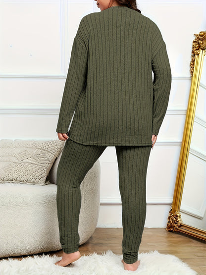 2 Piece Pajamas Set für Damen in Plus Size