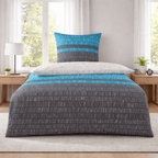 Bettwäsche-Set Renforcé – Streifen, 2-teilig, 135x200 oder 155x220 cm