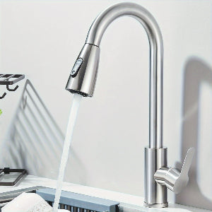 Kitchen Faucet Faucet Kitchen Faucet Single Hand Faucets Kitchen Sink Faucets Kitchen Faucet with Pull-down Nozzle Sink Faucet - FUXLShop