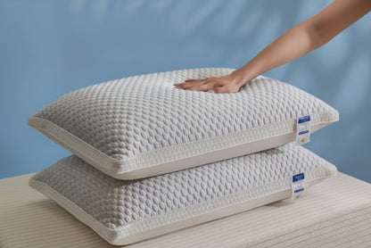 2er-Set atmungsaktive Nackenkissen mit Massageform und Reißverschluss für besseren Schlaf