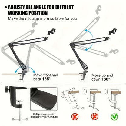 All-in-One Streaming Audio Kit mit BM800 Mikrofon, V8S Mixer & Zubehör – Metallgehäuse, USB, Geräuschunterdrückung, Soundeffekte, Dual-Device, ideal für Podcast & YouTube - FUXLShop