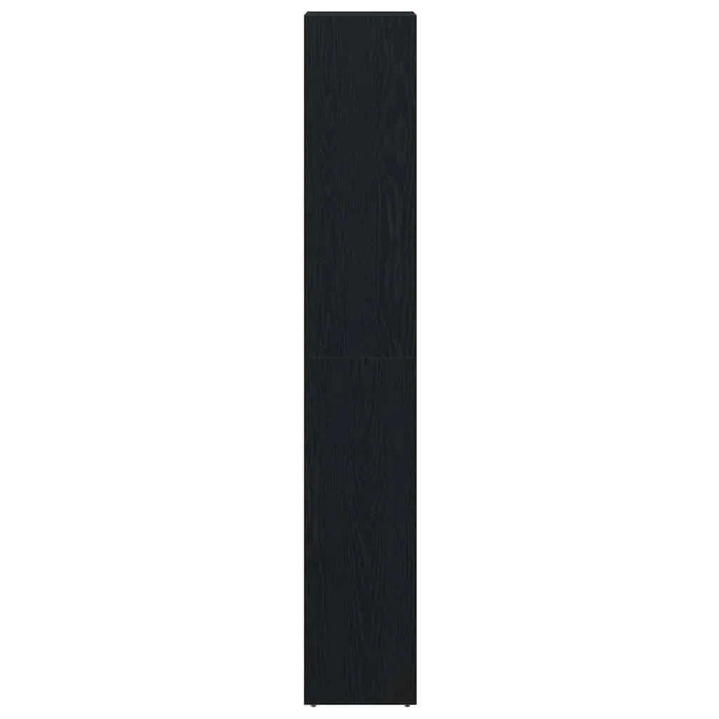 Badezimmer Hochschrank Schwarz Eiche 45cm – Modern mit verstellbaren Regalen - FUXLShop