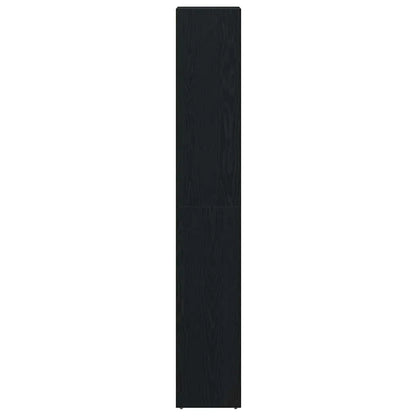 Badezimmer Hochschrank Schwarz Eiche 45cm – Modern mit verstellbaren Regalen - FUXLShop