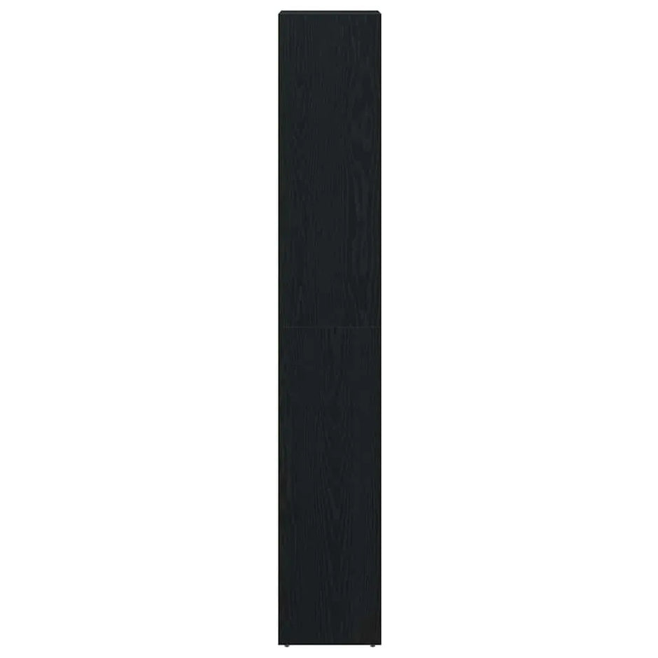 Badezimmer Hochschrank Schwarz Eiche 45cm – Modern mit verstellbaren Regalen - FUXLShop