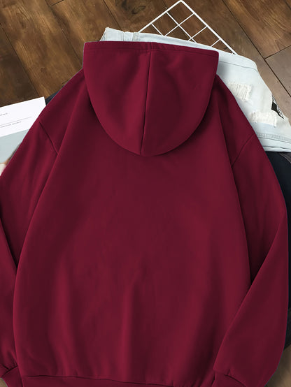 Damen Thermo Hoodie – Winterwarmer Kapuzenpullover mit Kordelzug & Kängurutasche, maschinenwaschbar, ideal für Gym, Outdoor & Alltag - FUXLShop