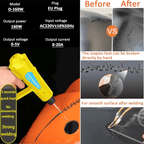 160W Plastic Welder – Car Bumper Repair Kit with 800 Clips & Staples