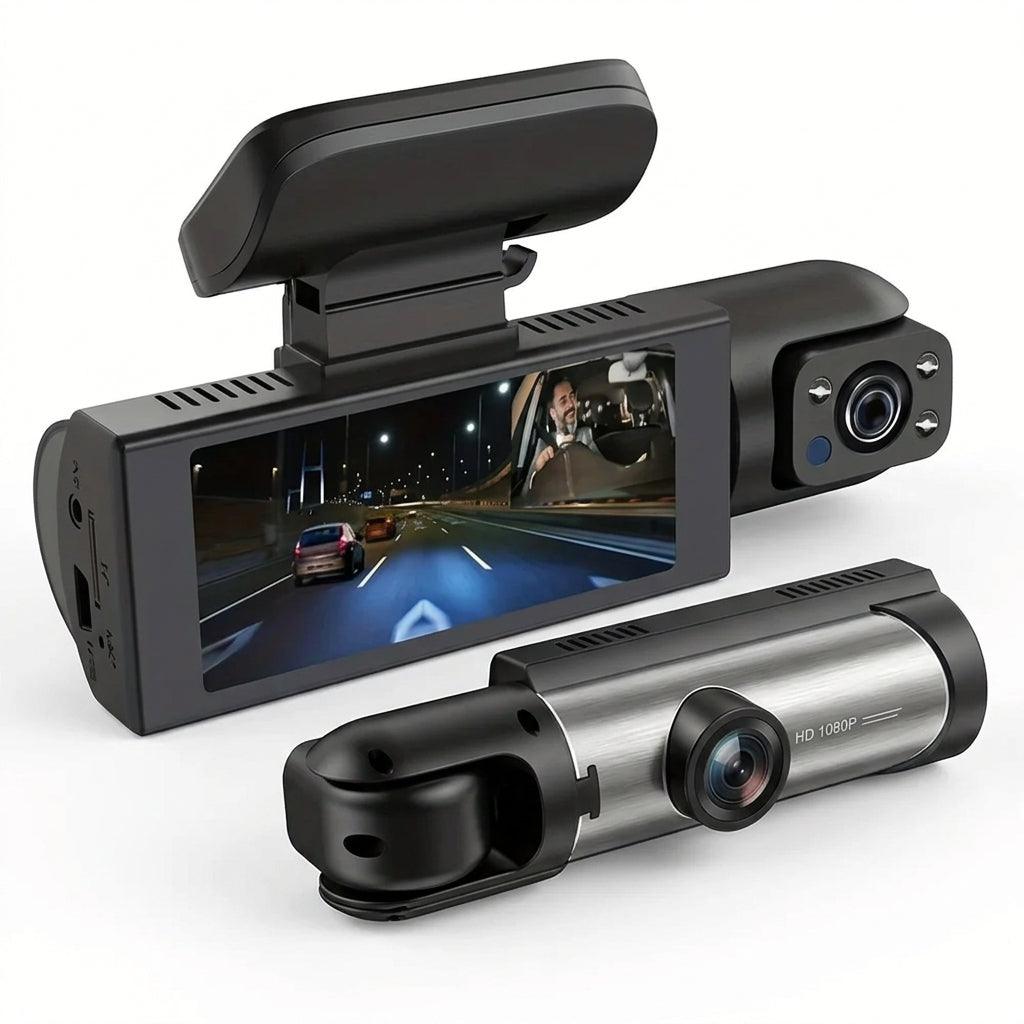 Dashcam 1080P Dual Camera WiFi – IR Night Vision, Loop Recording & Wide Angle | Front & Interior