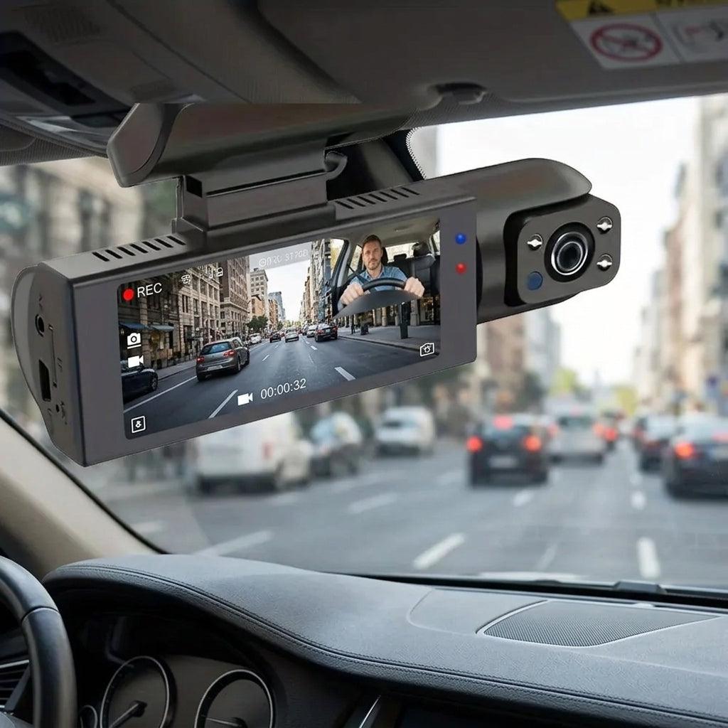 Dashcam 1080P Dual Camera WiFi – IR Night Vision, Loop Recording & Wide Angle | Front & Interior